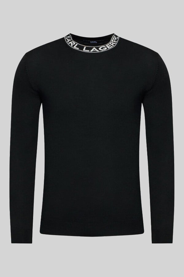 ΠΛΕΚΤΗ ΜΠΛΟΥΖΑ KARL LAGERFIELD - 990 ΜΑΥΡΟ